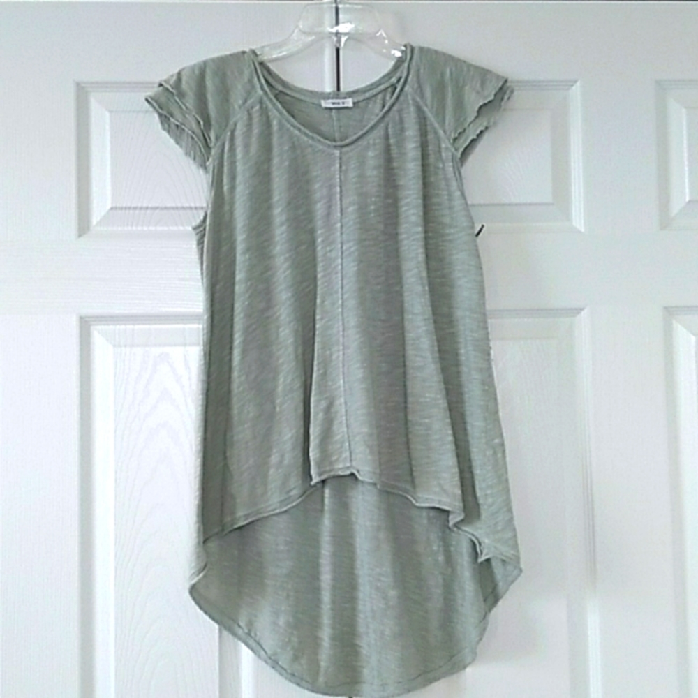 Wilt Light Green Double Flutter Sleeveless Top